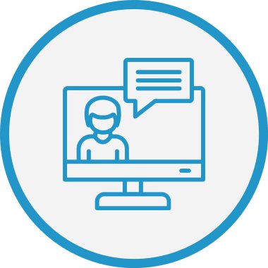 Mavi Çizgi Çemberi Giyin