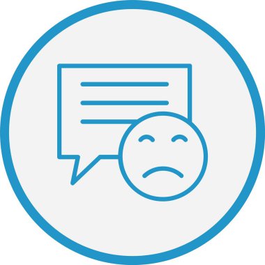 Kötü İnceleme Satırı Mavi Çember