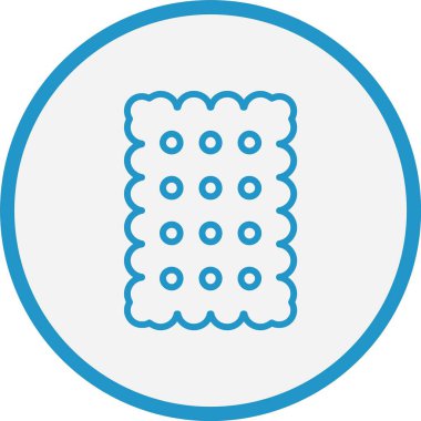 Bisküvi Çizgisi Mavi Çember