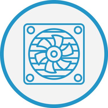 Fan Çizgisi Mavi Çember