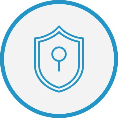 Kalkan Çizgisi Mavi Çember