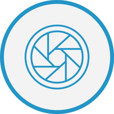 Diyafram Çizgisi Mavi Çember