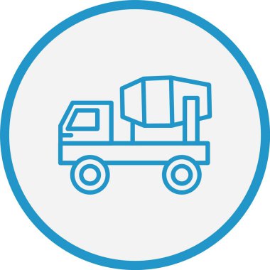 Karıştırıcı Kamyon Hattı Mavi Çember