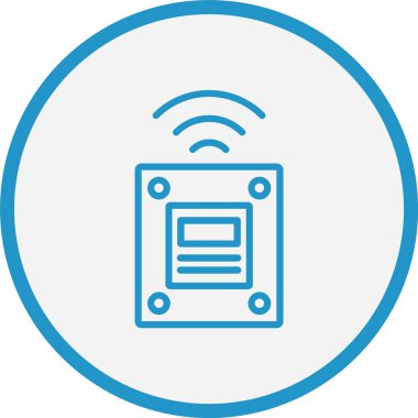 Ağ Aygıtı Çizgisi Mavi Çember