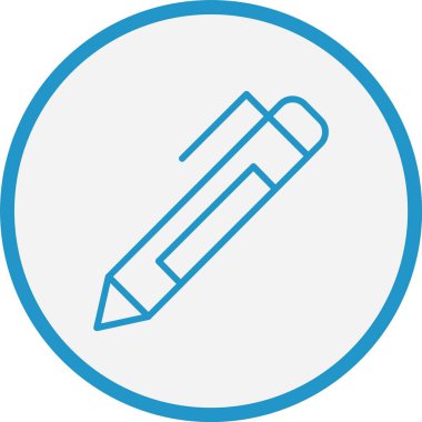 Kalem Çizgisi Mavi Çember