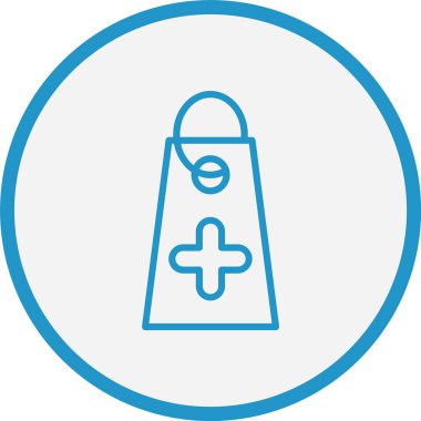 Etiket Çizgisi Mavi Çember