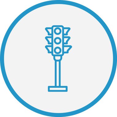 Trafik Işıkları Mavi Çember