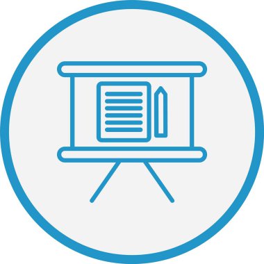 Tahta Çizgisi Mavi Çember