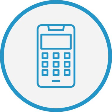 Tuşlama Çizgisi Mavi Çember