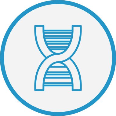 DNA Çizgisi Mavi Çember