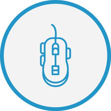 Oyun Fare Çizgisi Mavi Çember