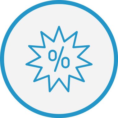 Etiket Çizgisi Mavi Çember