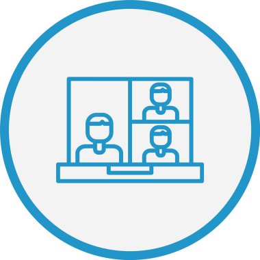 Çevrimiçi Sınıf Mavi Çember