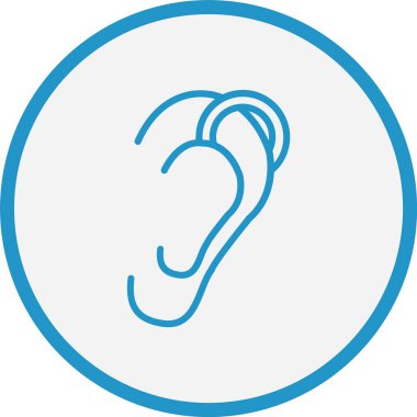 Piercing Çizgisi Mavi Çember