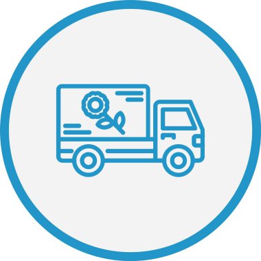 Teslimat Kamyonu Mavi Çember