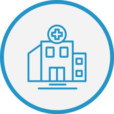 Hastane Binası Mavi Çember