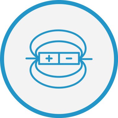 Manyetik Alan Çizgisi Mavi Çember