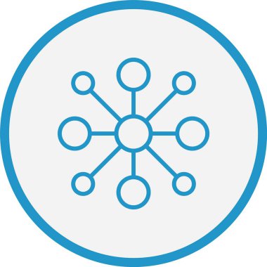 Ağ Çizgisi Mavi Çember