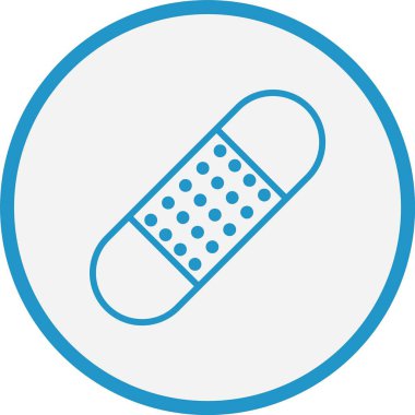 Alçı Çizgisi Mavi Çember