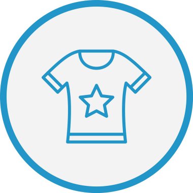 Tshirt Çizgisi Mavi Çember