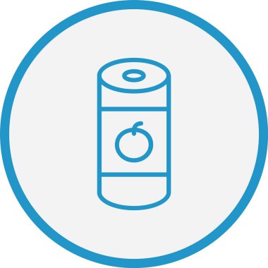 Domates Sosu Çizgisi Mavi Çember