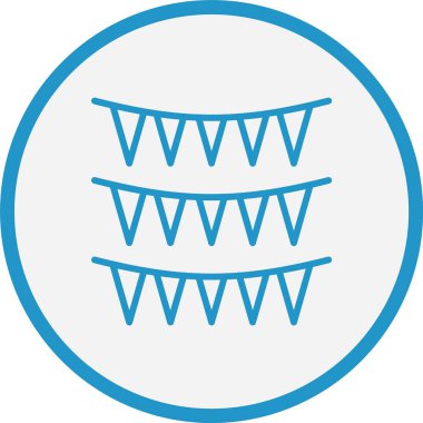 Bunting Line Mavi Çember