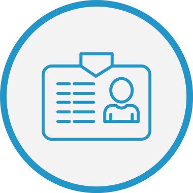 Kimlik Çizgisi Mavi Çember