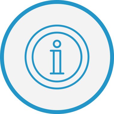 Bilgi Satırı Mavi Çember