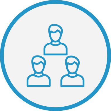 Takım çalışması Mavi Çember