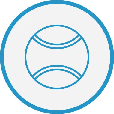 Tenis Topu Çizgisi Mavi Çember