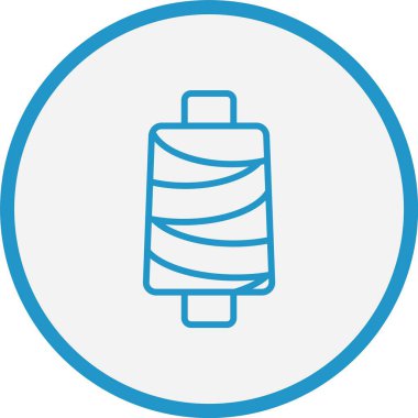 Tekstil Çizgisi Mavi Çember