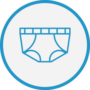 İç Çamaşırı Çizgisi Mavi Çember