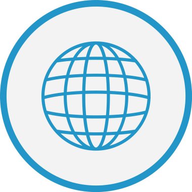 Dünya Çizgisi Mavi Çember