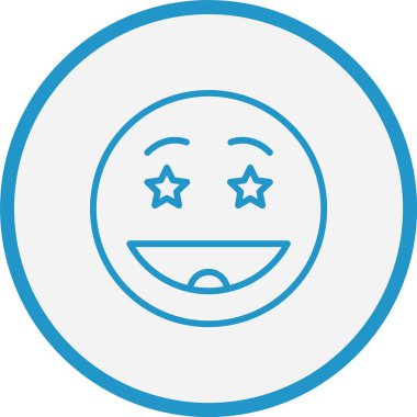 Heyecanlı Mavi Çember Çizgisi