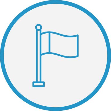 Bayrak Çizgisi Mavi Çember