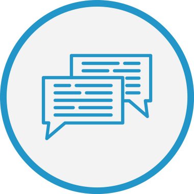 İleti Çizgisi Mavi Çember