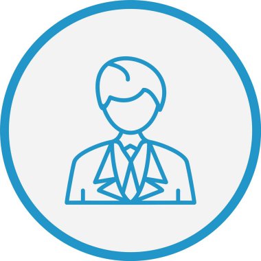 Adam Çizgisi Mavi Çember