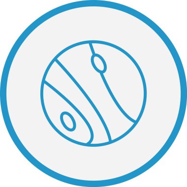 Plüton Çizgisi Mavi Çember