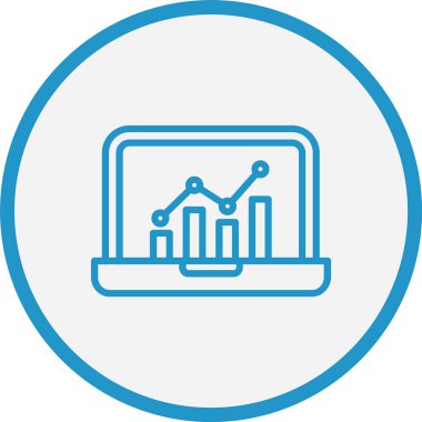 Analiz Çizgisi Mavi Çember