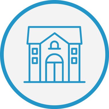 Ev Çizgisi Mavi Çember