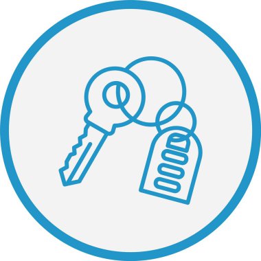 Anahtar Satırı Mavi Çember