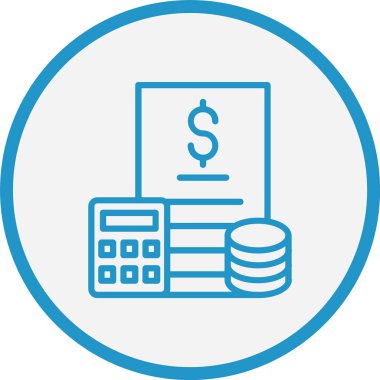 Bütçe Çizgisi Mavi Çember