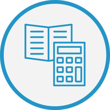 Hesap Makinesi Mavi Çember