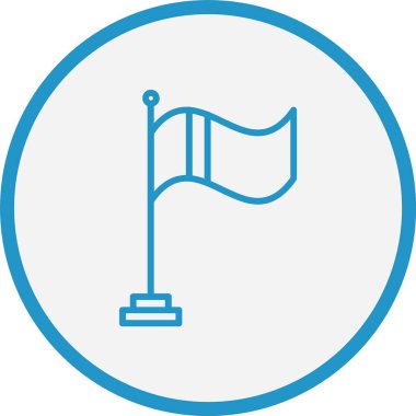 Bayrak Çizgisi Mavi Çember