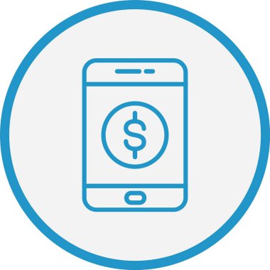 Para Çizgisi Mavi Çember