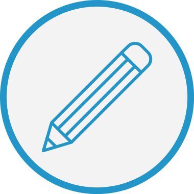 Kalem Çizgisi Mavi Çember