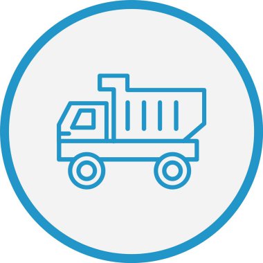 Çöp Kamyonu Hat Mavi Çember