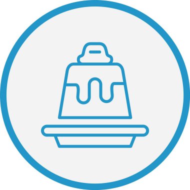 Flan Çizgisi Mavi Çember