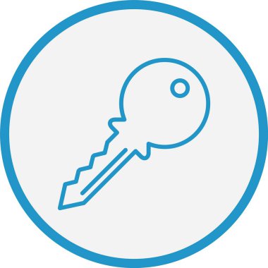 Anahtar Satırı Mavi Çember