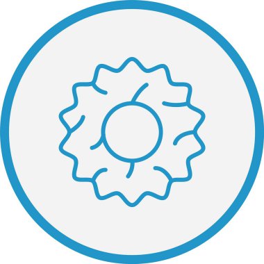 Scrunchie Satırı Mavi Çember